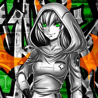 Graffiti anime wallpaper