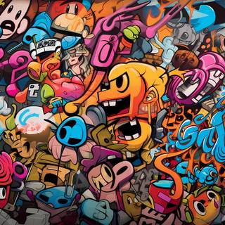 Graffiti anime wallpaper