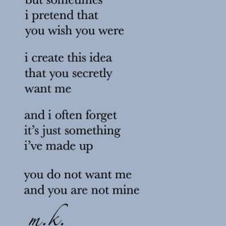 Unrequited phone wallpaper