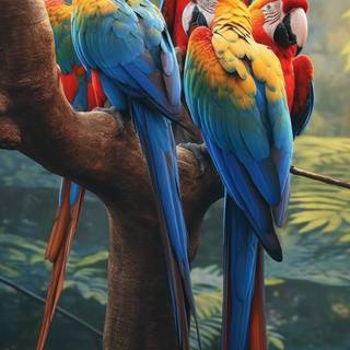 Beautiful birds Full HD mobile wallpaper