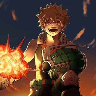 Bakugo desktop aesthetic wallpaper