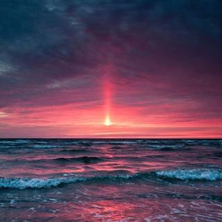 Aesthetic sunset computer wallpaper