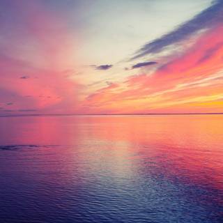 Aesthetic sunset computer wallpaper