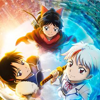 Sesshomaru and Rin Yashahime desktop wallpaper