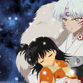 Sesshomaru and Rin Yashahime desktop wallpaper