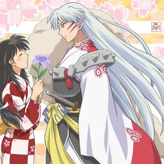 Sesshomaru and Rin Yashahime desktop wallpaper