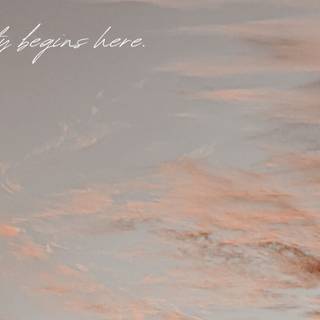 Aesthetic sunset computer wallpaper