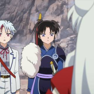 Sesshomaru and Rin Yashahime desktop wallpaper