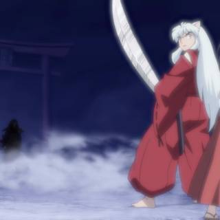 Sesshomaru and Rin Yashahime desktop wallpaper