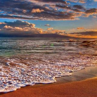 Aesthetic sunset computer wallpaper