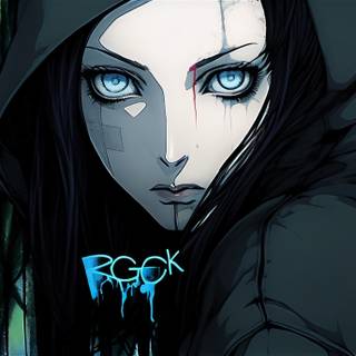 Cyber anime deskop wallpaper