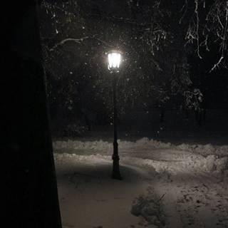 Dark street winter wallpaper