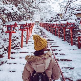 1920x1080 Japan winter wallpaper