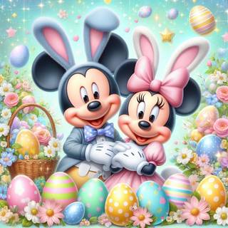 Happy Easter Minnie Mouse wallpaper