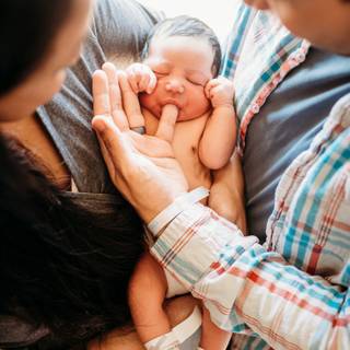 Mother and new born baby wallpaper