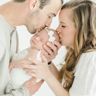 Mother and new born baby wallpaper