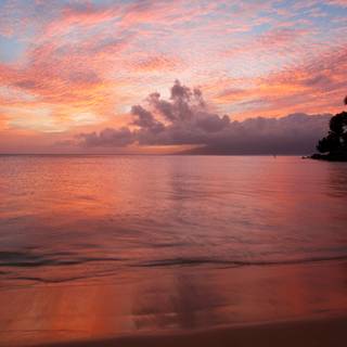 Sea sunset 4k wallpaper