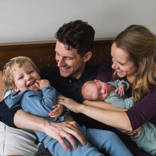 Mother and new born baby wallpaper