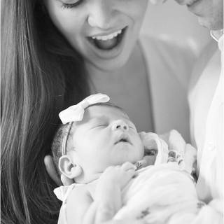 Mother and new born baby wallpaper