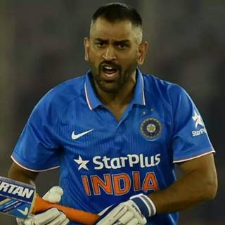 Ms Dhoni angry wallpaper