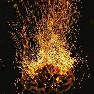 Fire sparkle wallpaper