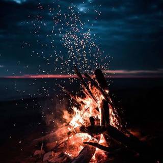 Fire sparkle wallpaper