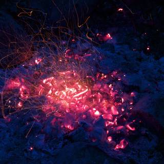 Fire sparkle wallpaper