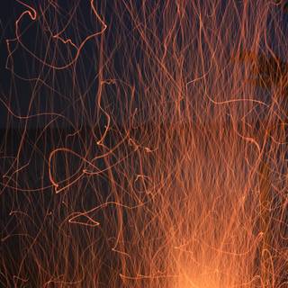 Fire sparkle wallpaper