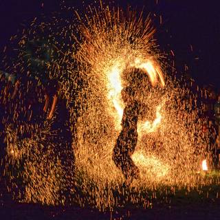 Fire sparkle wallpaper