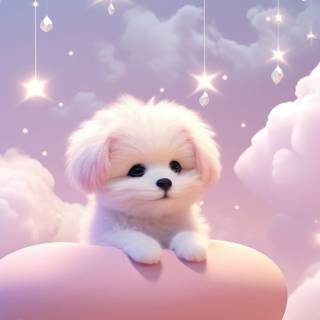 Cartoon dog 4k iPhone wallpaper