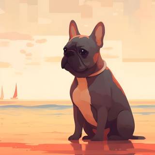 Cartoon dog 4k iPhone wallpaper