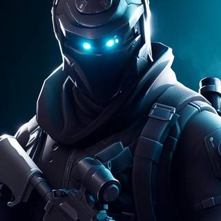 Blue and red Fortnite iPhone wallpaper