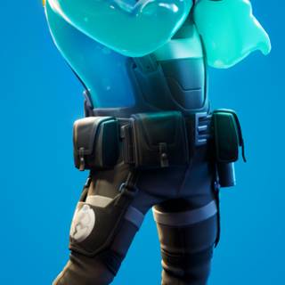 Blue and red Fortnite iPhone wallpaper