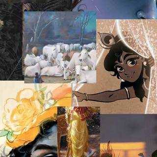 Aesthetic Krishna wallpaper