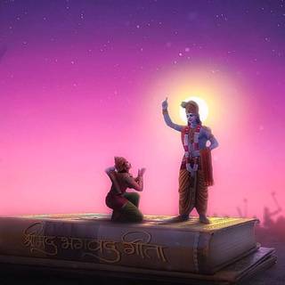 Aesthetic Krishna wallpaper