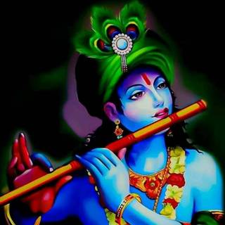 Aesthetic Krishna wallpaper