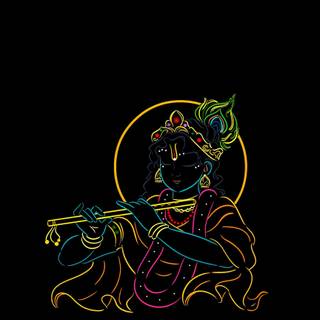 Aesthetic Krishna wallpaper