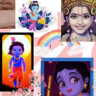 Aesthetic Krishna wallpaper