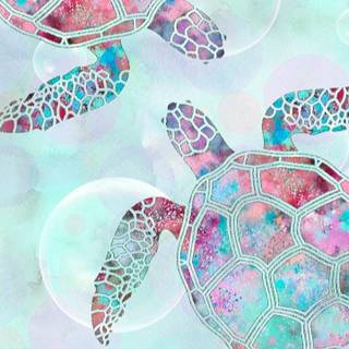 Cute sea turtle wallpaper