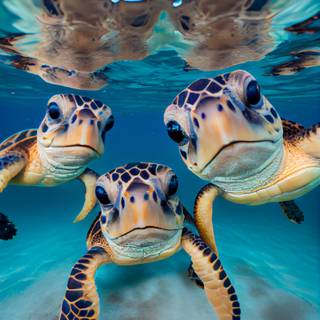 Cute sea turtle wallpaper