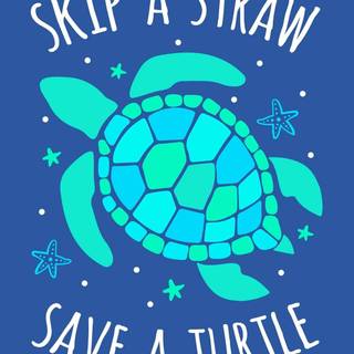 Cute sea turtle wallpaper