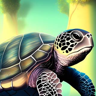 Cute sea turtle wallpaper
