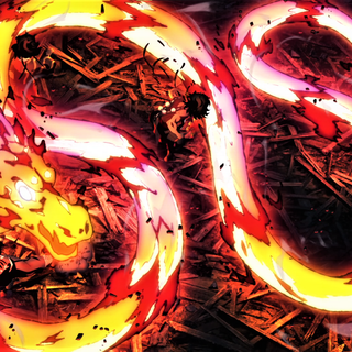 Tanjiro flame dragon wallpaper