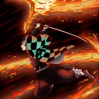 Tanjiro flame dragon wallpaper