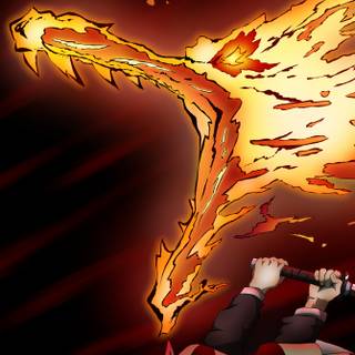 Tanjiro flame dragon wallpaper