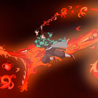 Tanjiro flame dragon wallpaper