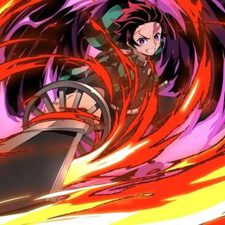 Tanjiro flame dragon wallpaper