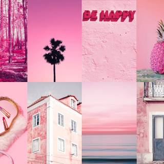 Baddie collage desktop wallpaper