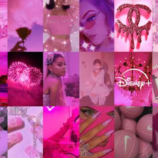 Baddie collage desktop wallpaper