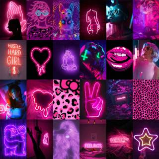 Neon baddie wallpaper